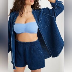 Aerie Gauzy Coverup Shirt